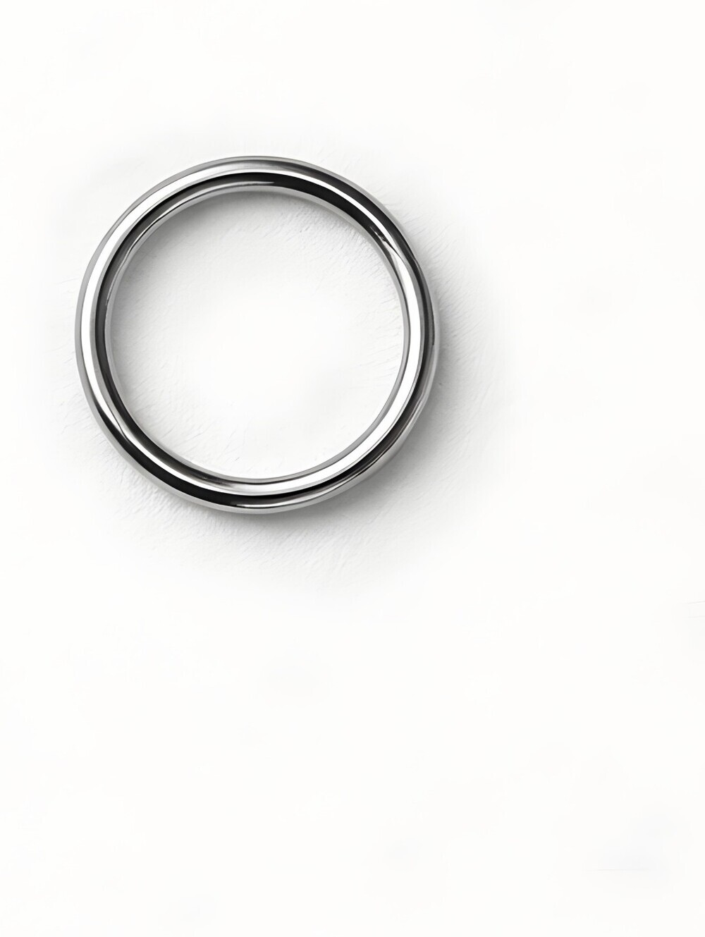 Titanium 20G Silver Body Jewelry Hoop - Silver